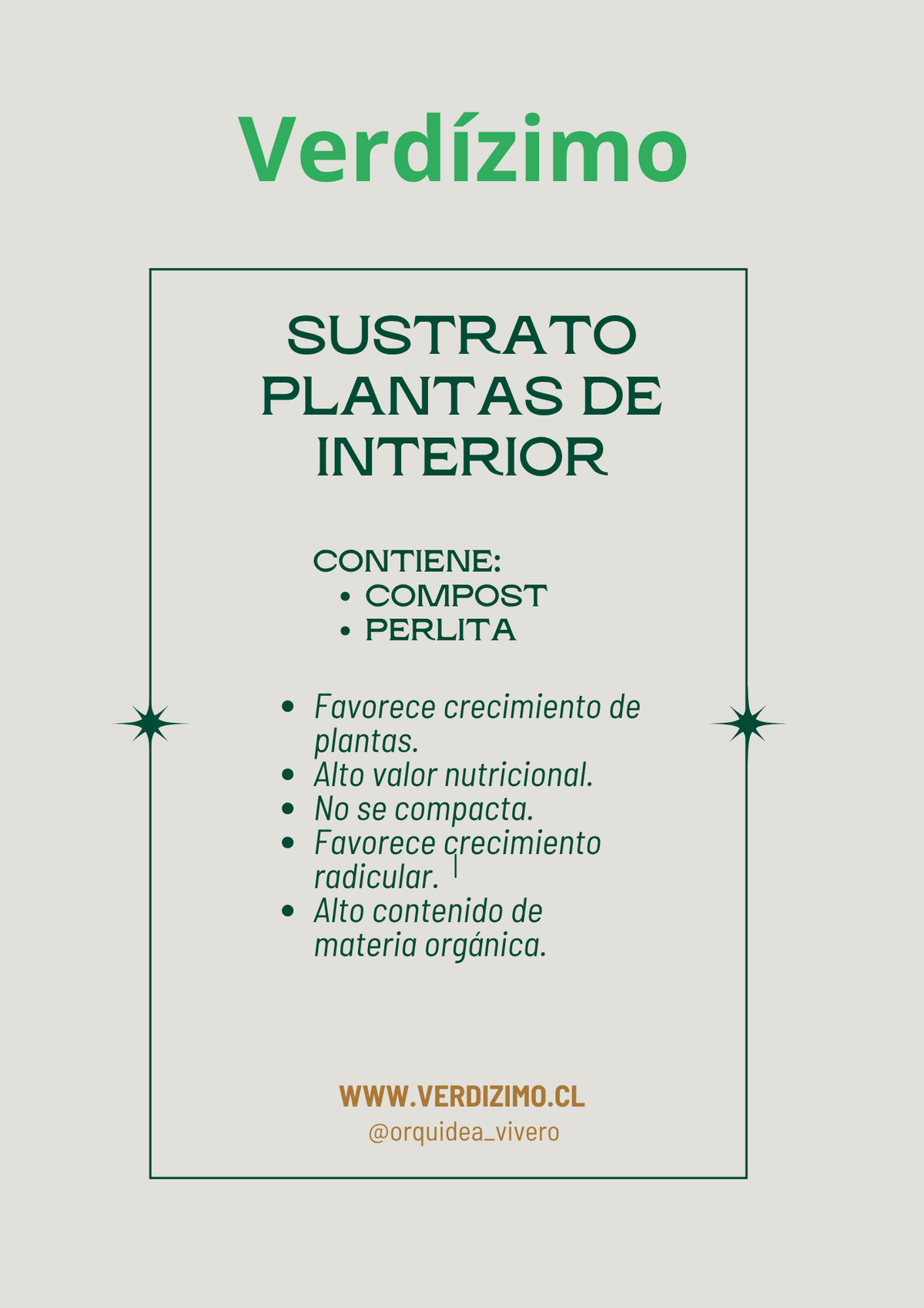 Sustrato planta de interior