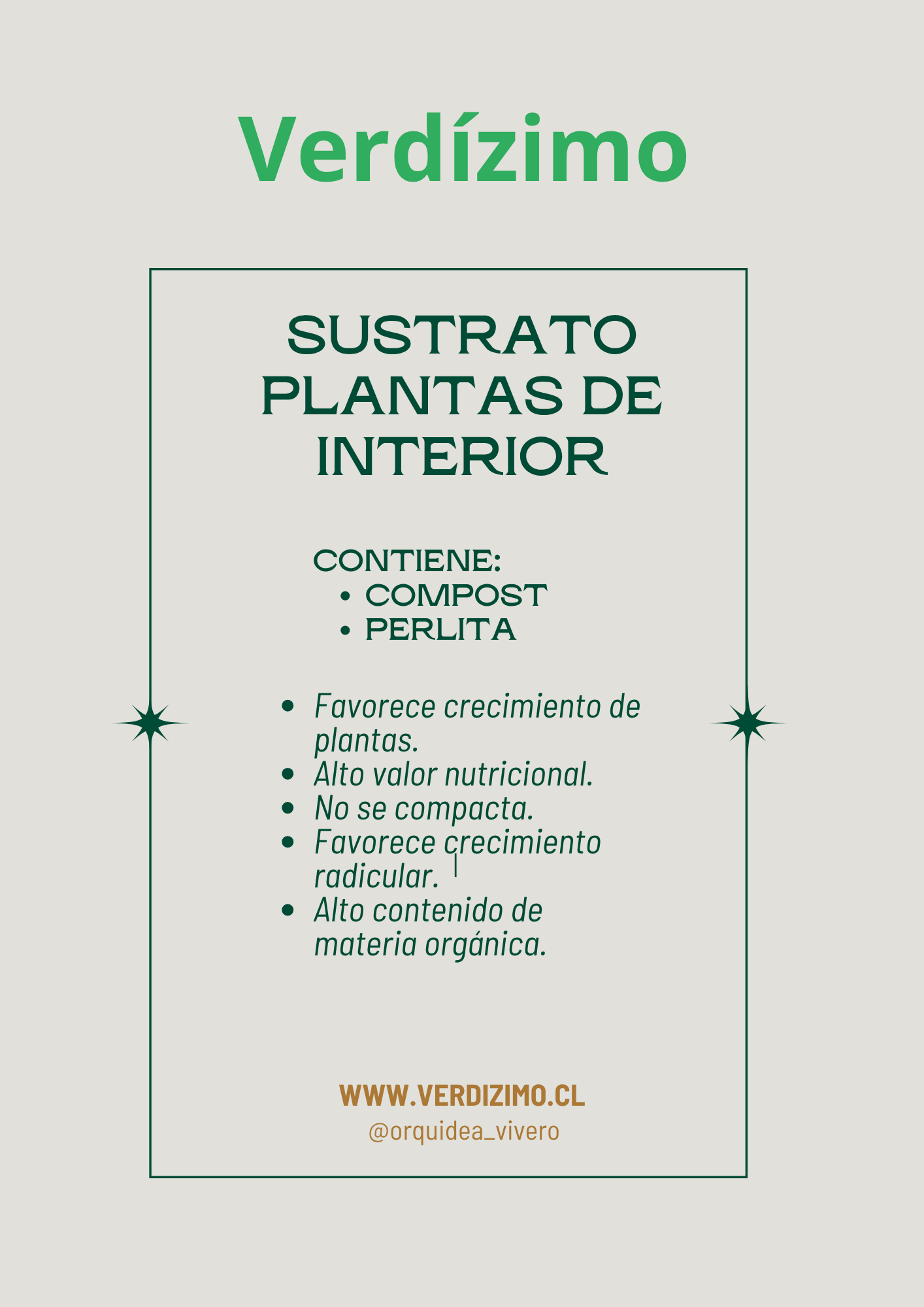 Sustrato planta de interior